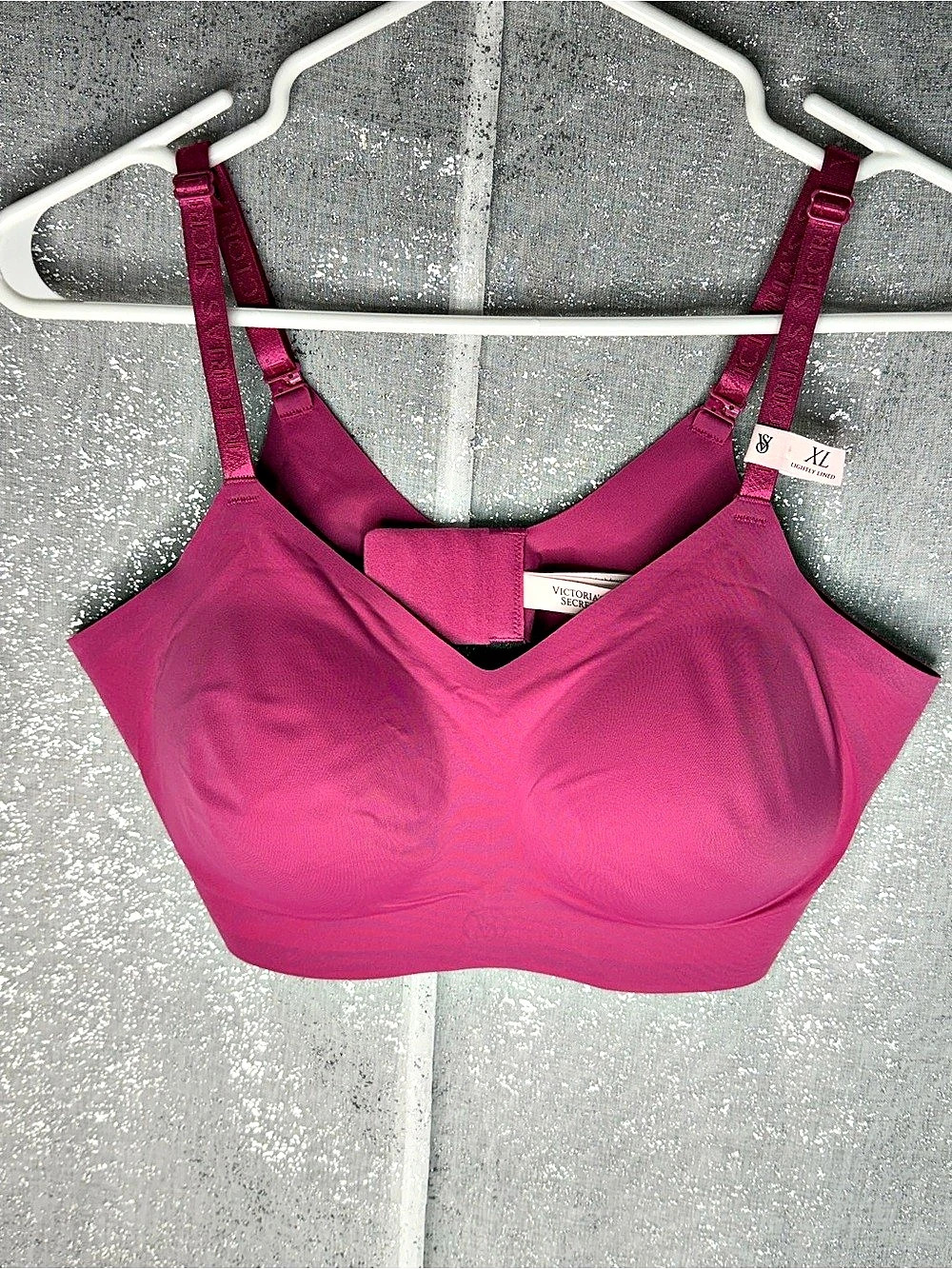 Victoria's Secret Wireless Bralette Bra Pink XL NWT